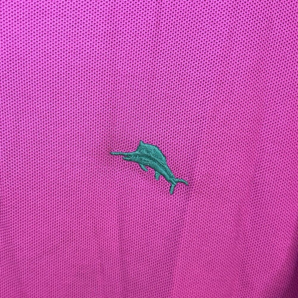 Tommy Bahama Islandzone Men's Short Sleeve Supima Pink Polo Shirt - Size M - Picture 3 of 10